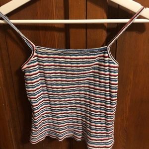 Brandy striped Faye tank